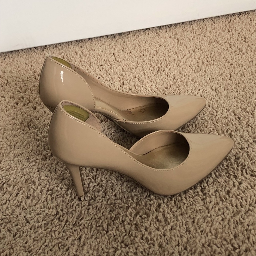 Brash Nude Pointed Toe Heels